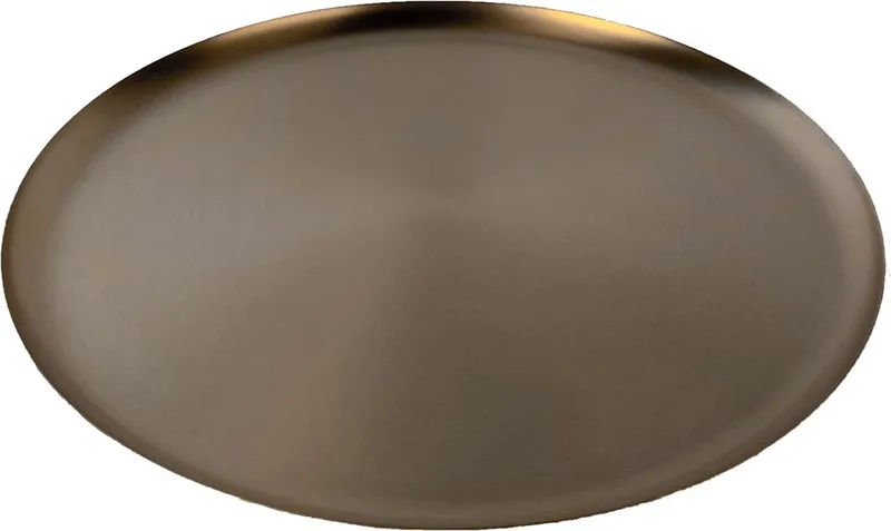 Bao Tray Large Ø 39cm Soft Black - Design serveerschaal van roestvrij staal - Verkrijgbaar in Soft Black | Matt Black | Soft Copper | Red | Green - Luxe dienblad voor tafel & interieur by XLBoom in Black – product photo