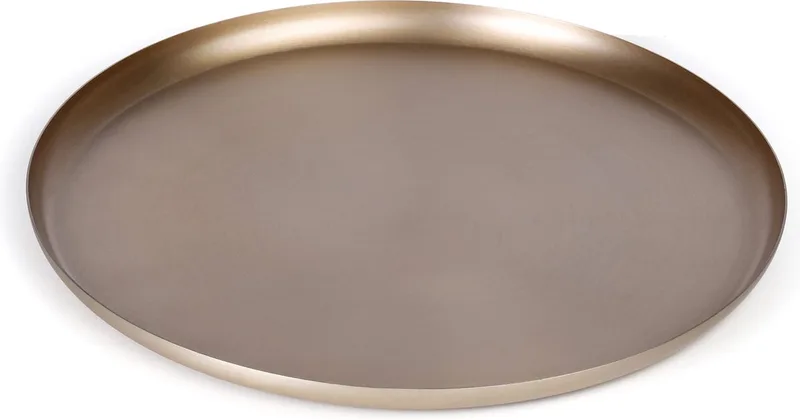 Bao Tray Medium Ø 30cm Soft Copper - Design serveerschaal van roestvrij staal - Verkrijgbaar in Soft Black | Matt Black | Soft Copper | Red | Green - Luxe dienblad voor tafel & interieur de XLBoom en Cuivre – photo du produit