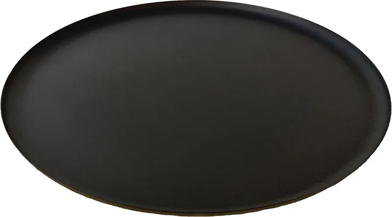 Bao Tray Ø 49cm Matt Black - Design serveerschaal van roestvrij staal - Verkrijgbaar in Soft Black | Matt Black | Soft Copper | Red | Green - Luxe dienblad voor tafel & interieur från XLBoom i Svart – produktbild