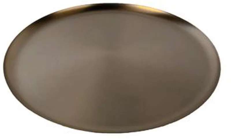 Bao Tray Ø 49cm Soft Black - Design serveerschaal van roestvrij staal - Verkrijgbaar in Soft Black | Matt Black | Soft Copper | Red | Green - Luxe dienblad voor tafel & interieur von XLBoom in Schwarz – Produktfoto