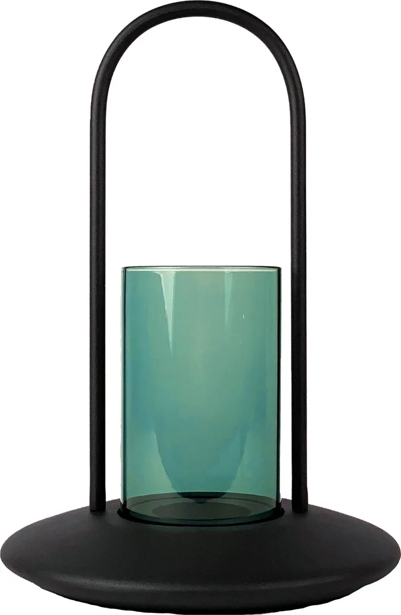 Blaze Medium - Kandelaar - Lantaarn voor Binnen of Buiten by XLBoom in Green – product photo