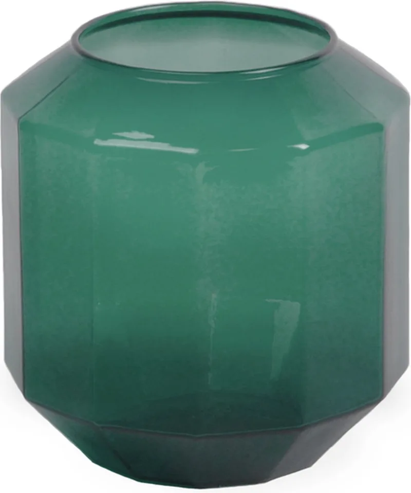 Bliss Small Vaas - Glas - Voor Binnen - 14 × 14 × 16 cm by XLBoom in Green – product photo