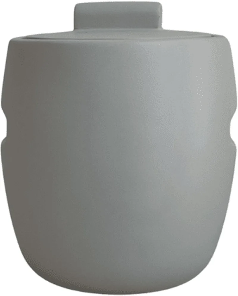 Bubble Ice Bucket Grite – Compacte design ijsemmer (Ø 15 cm) – Verkrijgbaar in Soft Pink | Cream | Grite – Moderne koeler voor tafel of bar van XLBoom in Grijs – productfoto