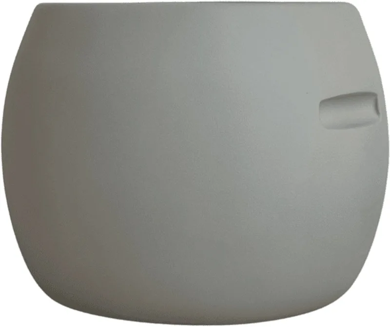 Bubble Wine Bucket Grite –Design wijnkoeler (Ø 26,5 cm) – Verkrijgbaar in Soft Pink | Cream | Grite – Stijlvolle ijsemmer voor tafel of bar by XLBoom in Grey – product photo