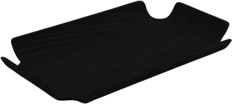 Deck Tray 24×14 – Houten serveer- en display tray – Verkrijgbaar in Oak | Walnut | Black – Design dienblad met antislip & stapelbaar van XLBoom in Zwart – productfoto