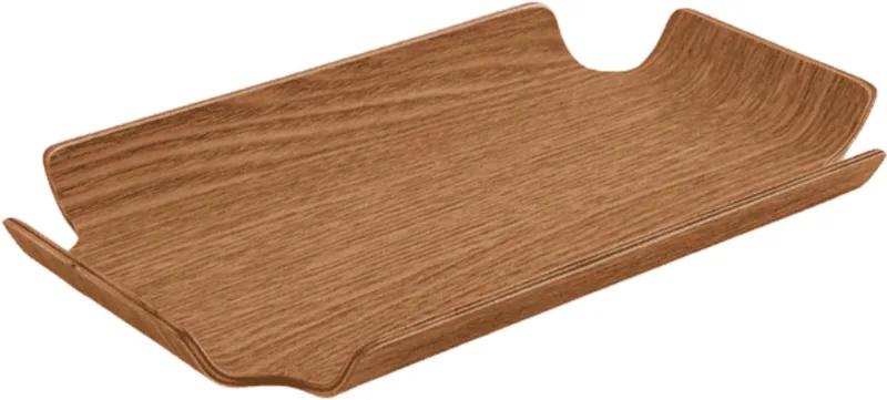 Deck Tray 24×14 Oak – Houten serveer- en display tray – Verkrijgbaar in Oak | Walnut | Black – Design dienblad met antislip & stapelbaar de XLBoom en Oak – photo du produit