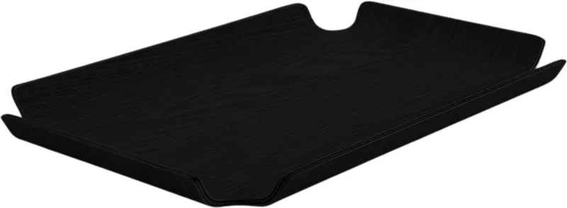 Deck Tray 30x20cm – Houten serveer- en display tray – Verkrijgbaar in Oak | Walnut | Black – Design dienblad met antislip & stapelbaar från XLBoom i Svart – produktbild