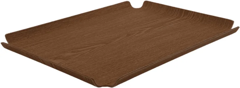 Deck Tray 60x45cm – Houten serveer- en display tray – Verkrijgbaar in Oak | Walnut | Black – Design dienblad met antislip & stapelbaar by XLBoom in Walnoot – product photo