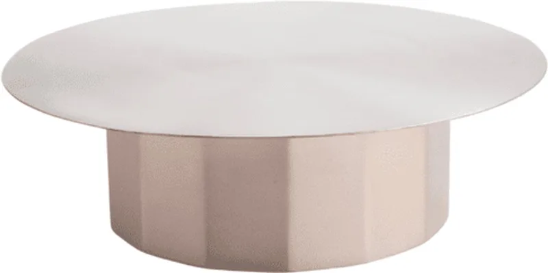 Doric Stand Medium - Taartplateau in stainless steel - Belgisch design ontworpen door PaulinePlusLuis van XLBoom in Soft Copper – productfoto
