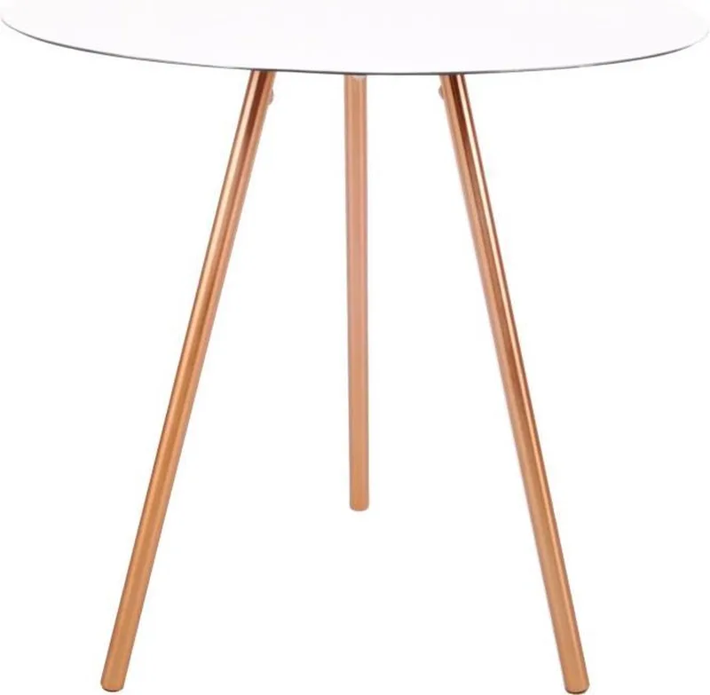 Elle Bijzettafel Hoog - Aluminium - 45 × 45 × 50 cm de XLBoom en Blanc – photo du produit