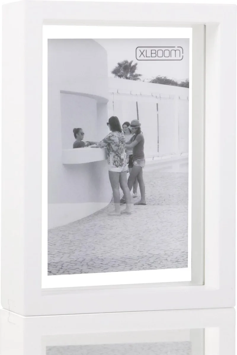 Floating Box Fotolijst Wit 13x18cm - Zwevend houten frame met glas - Verkrijgbaar in wit, donkerbruin en zwart - Tijdloze design fotolijst voor modern wonen fra XLBoom i Hvid – produktbillede