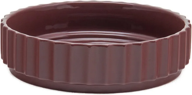 Ikon Schaal Wijnrood - Keramische design kom - Verkrijgbaar in Maroon | Green | Black - Duurzaam keramiek voor stijlvol wonen de XLBoom en Rouge – photo du produit