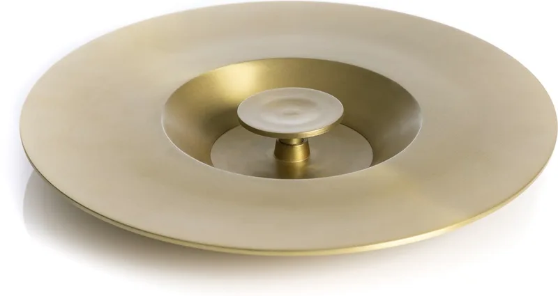Laps deksel voor champagnemmer D26cm brass by XLBoom in Brass – product photo