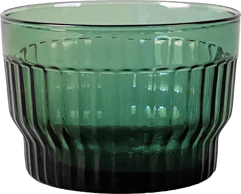 Lima Schaal Small - Rond - Glas - Ø 12 cm från XLBoom i Grön – produktbild