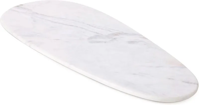 Max Marmeren Snijplank - Large - 64 × 27 × 2 cm van XLBoom in Wit – productfoto