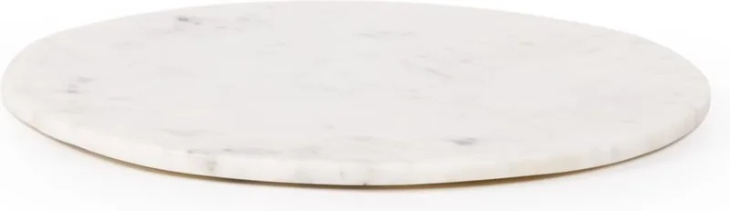 Max Marmeren Snijplank Rond - Large - 40 × 40 × 2 cm by XLBoom in White – product photo