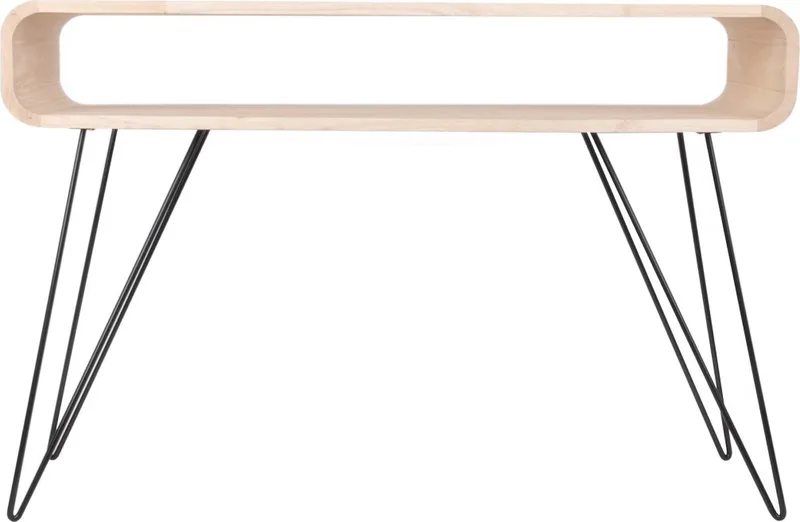 Metro Consoletafel - in Hout - Timber - 120 × 40 × 80,5 cm von XLBoom in Braun – Produktfoto