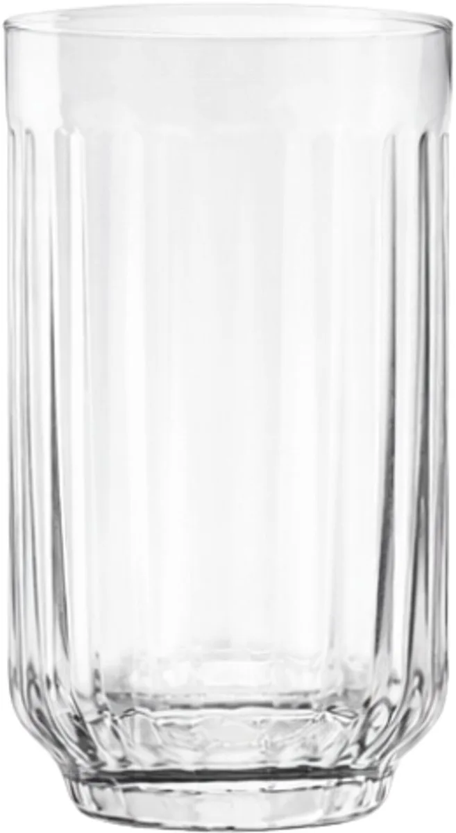 Mila Highball Clear Set van 4 – Mondgeblazen glazen longdrink set (4 stuks) – Verkrijgbaar in Amber | Clear | Dark Grey | Green – Design servies voor tafel van XLBoom in Transparant – productfoto
