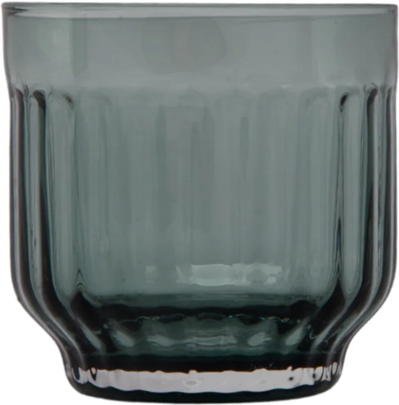 Mila Tumbler Green Set van 4 – Mondgeblazen glazen tumbler set (4 stuks) – Verkrijgbaar in Amber | Clear | Dark Grey | Green – Design servies voor tafel by XLBoom in Green – product photo