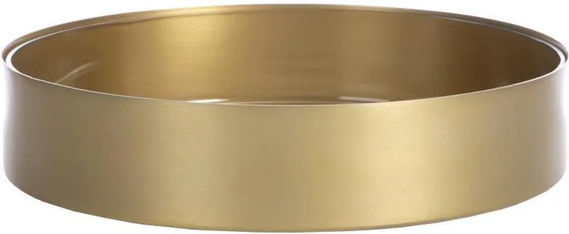 Noella Schaal Large - Rond - Mat Goud - Ø 30 cm fra XLBoom i Messing – produktbillede
