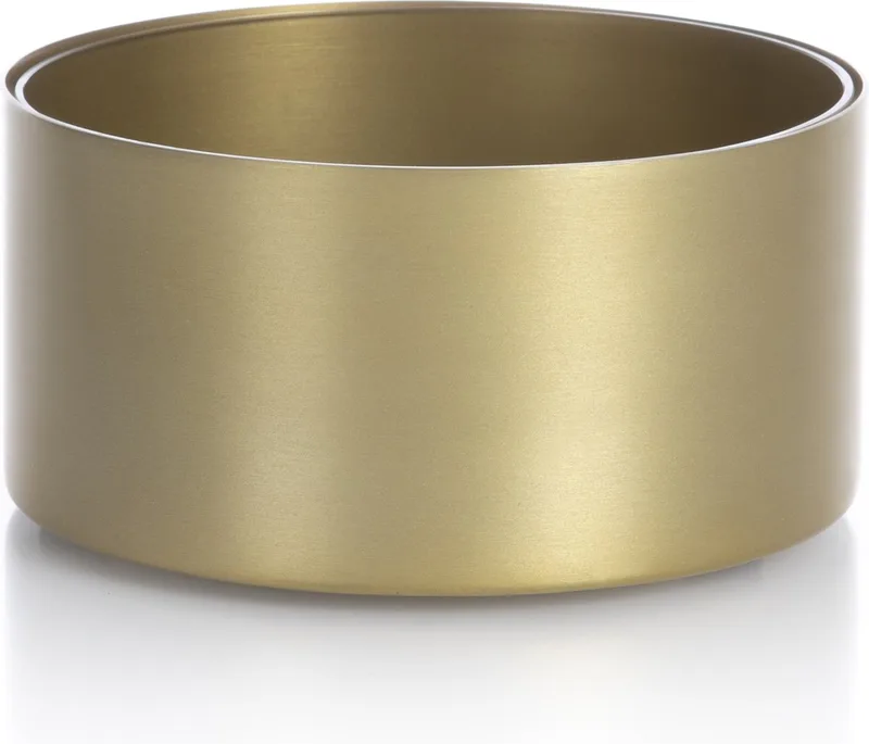 Noella Schaal Medium - Rond - Mat Goud - Ø 17,5 cm de XLBoom en Mat geelkoper – photo du produit