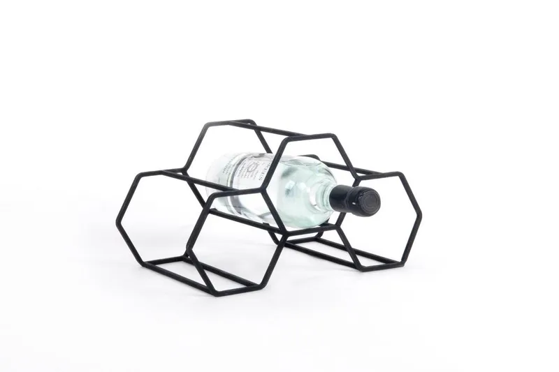 Pico Wijnrek - 3 Flessen - 30 × 18 × 16 cm by XLBoom in Black – product photo