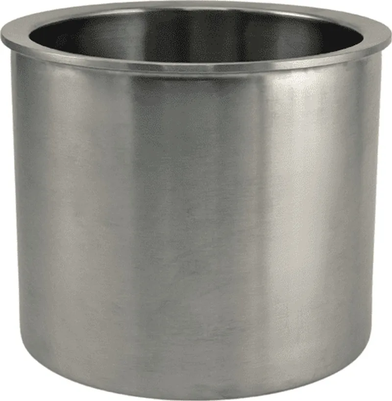 Pillar (Bucket Only) Pure Stainless – Luxe dubbelwandige wijnemmer – Design champagne cooler door Frederik Delbart fra XLBoom i Sølv – produktbillede