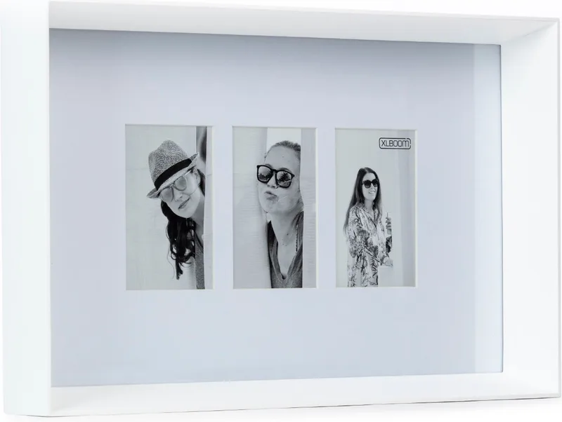 Prado fotolijst (3) - in Hout - Fotoformaat 10 x 15 cm von XLBoom in Weiß – Produktfoto