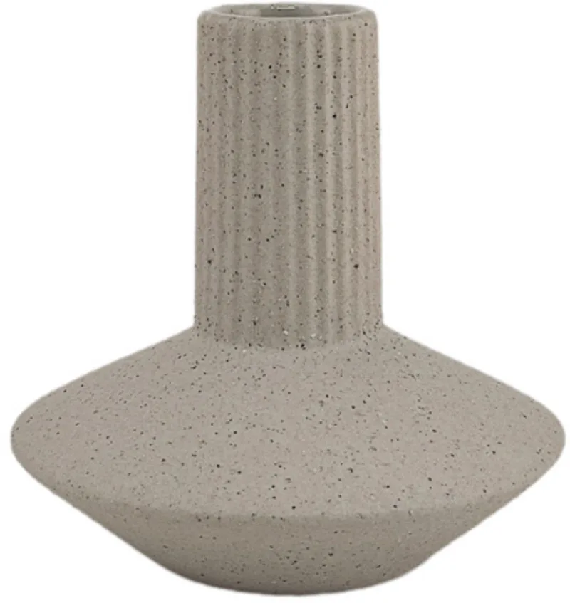 Roma Vaas Sand Small - Keramische handgemaakte design vaas met aardse textuur - Verkrijgbaar in White | Sand | Terra - Tijdloze woondecoratie voor modern wonen de XLBoom en XLBoom – photo du produit