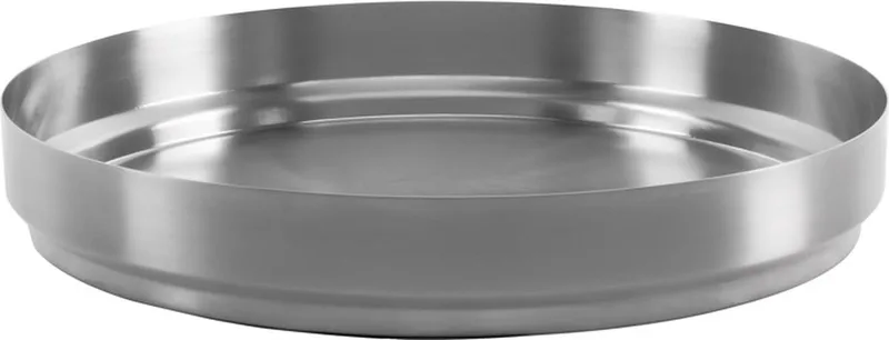 Rondo Dienblad Small - Rond - Zuiver RVS - Ø 34 cm fra XLBoom i Sølv – produktbillede