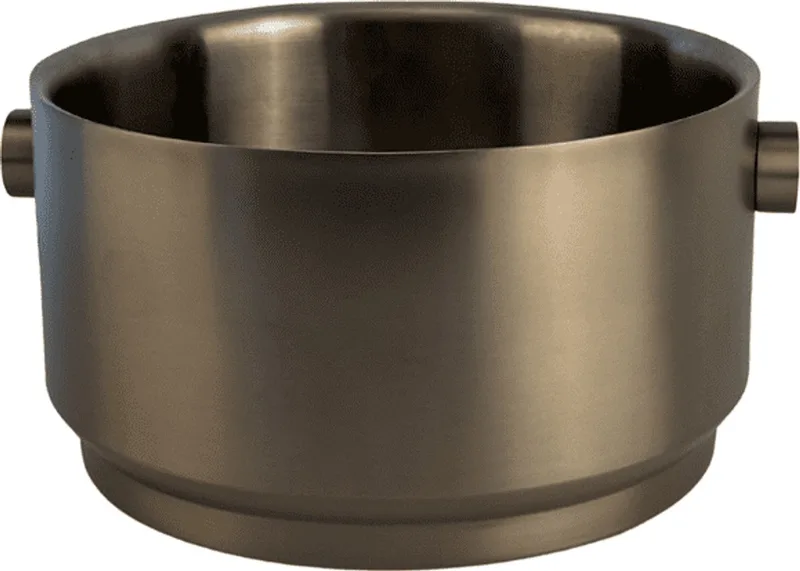 Rondo Party Bucket Dubbelwandige wijnkoeler - 39,5 x 35,5 x 19,5 cm Stainless Steel - Luxe dubbel geïsoleerde design wijnemmer voor flessen ontworpen door Sascha Sartory by XLBoom in Soft Copper – product photo