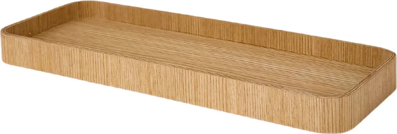 Serve Tray 38 x 14 cm Willow - Design dienblad van multiplex met anti-slip - Verkrijgbaar in Black | Walnut | Willow - Tijdloos serveerblad voor tafel, keuken en interieur från XLBoom i Brun – produktbild