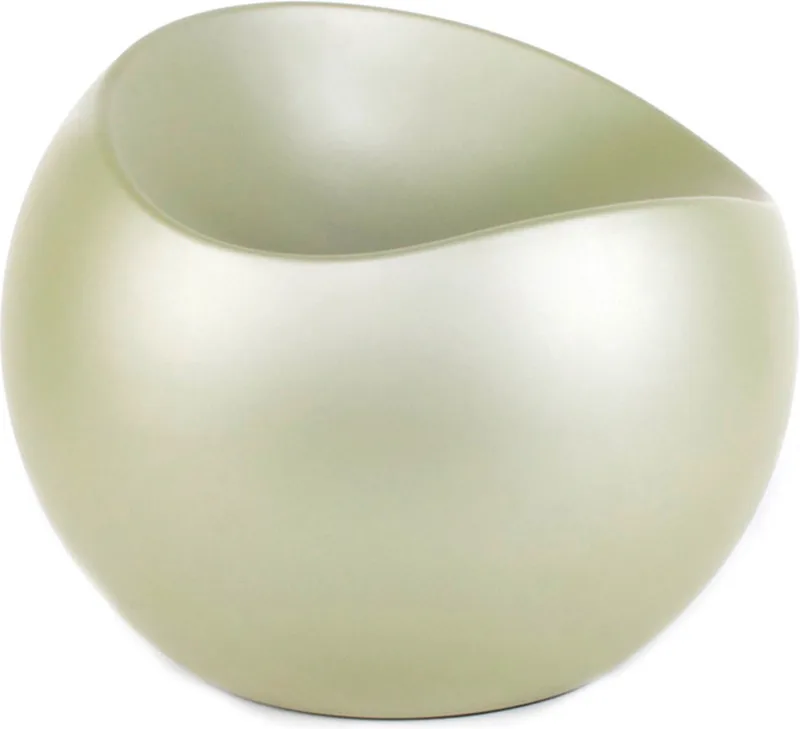Smaragd Mat Ball Chair - Loungebank - Gerecycleerd ABS - 55 × 55 × 50 cm by XLBoom in Emerald – product photo