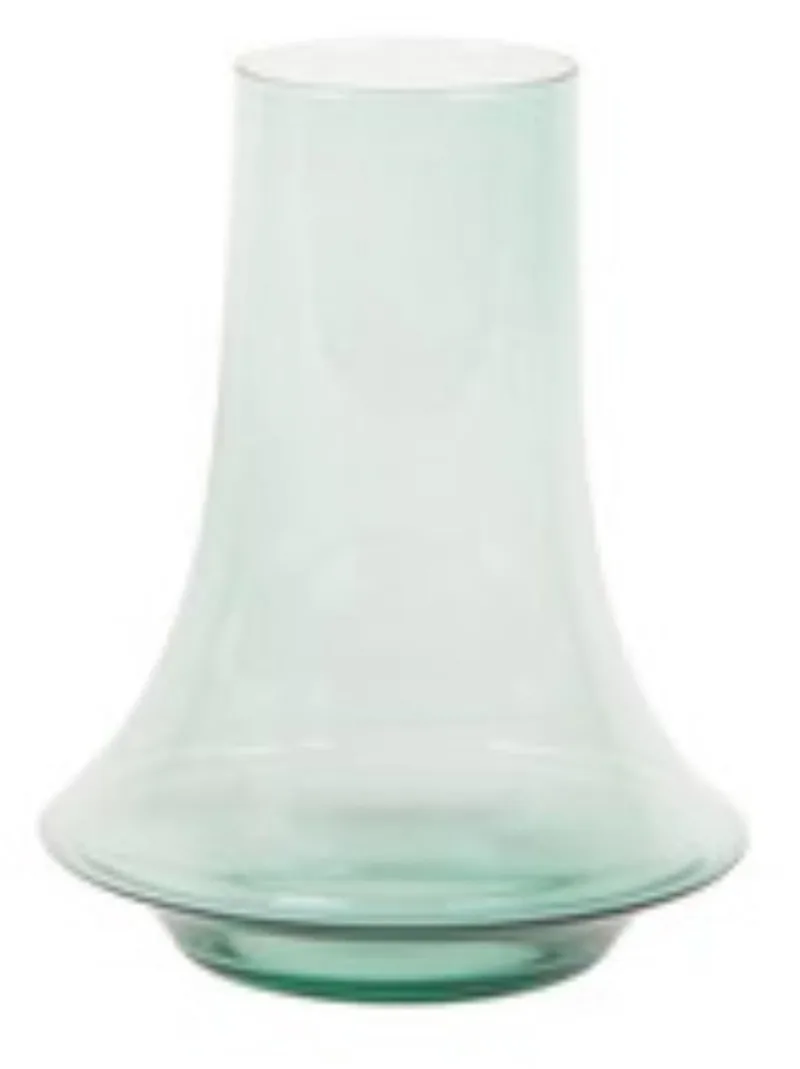 Spinn Vaas Small Licht Groen - 15 × 15 × 18,75 cm - Mondgeblazen glazen design vaas - Verkrijgbaar in verschillende kleuren - Speelse woondecoratie door Frederik Delbart de XLBoom en Vert clair – photo du produit