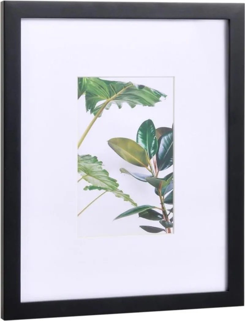 Vitro Fotolijst 10 x 15 cm - Fotokader voor ophangen fotoformaat 10x15cm - hout - Afmetingen kader 27.5 x 22.5 x 2.1 cm by XLBoom in Black – product photo