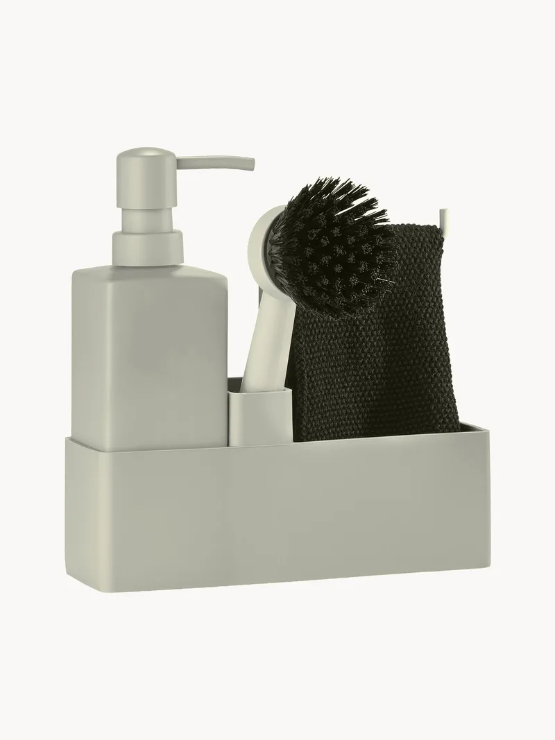 Afwasmiddeldispenser Zone Denmark met afwasborstel, 3-delig by Zone Denmark – product photo