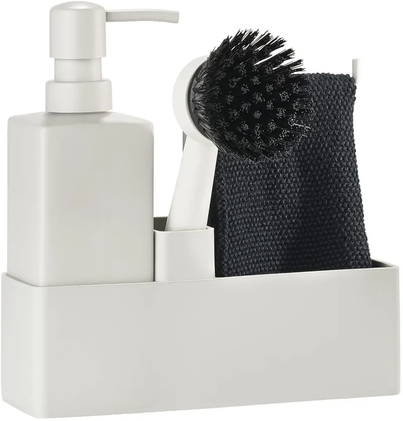 All-in-one spoelset - afwasmiddelen - 1 stuk - keramiek en siliconen by Zone Denmark in Grijs – product photo