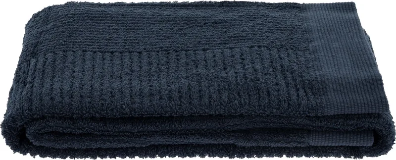 Classic Badhanddoeken - 70 x 140 - Handdoeken Hotelkwaliteit - Hoge Absorptie - 100% katoen - 600 g/m2 - (blauw) de Zone Denmark en Dark Blue – photo du produit