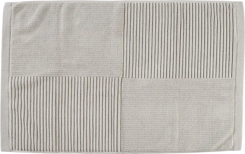Classic Badmat - Absorberende Badkamermat - Hotelkwaliteit - 100% katoen - 1200g/m2 - 50 x 80 cm - (grijs) by Zone Denmark in Soft Grey – product photo