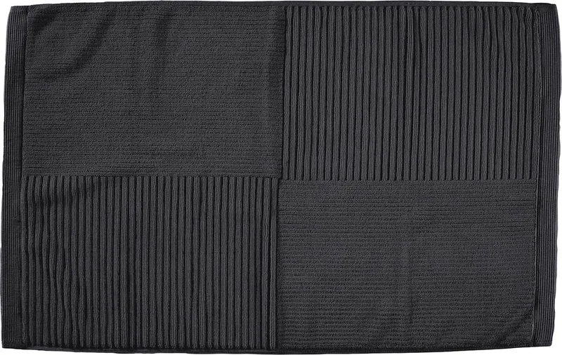 Classic Badmat - Absorberende Badkamermat - Hotelkwaliteit - 100% katoen - 1200g/m2 - 50 x 80 cm - Zwart by Zone Denmark in Black – product photo