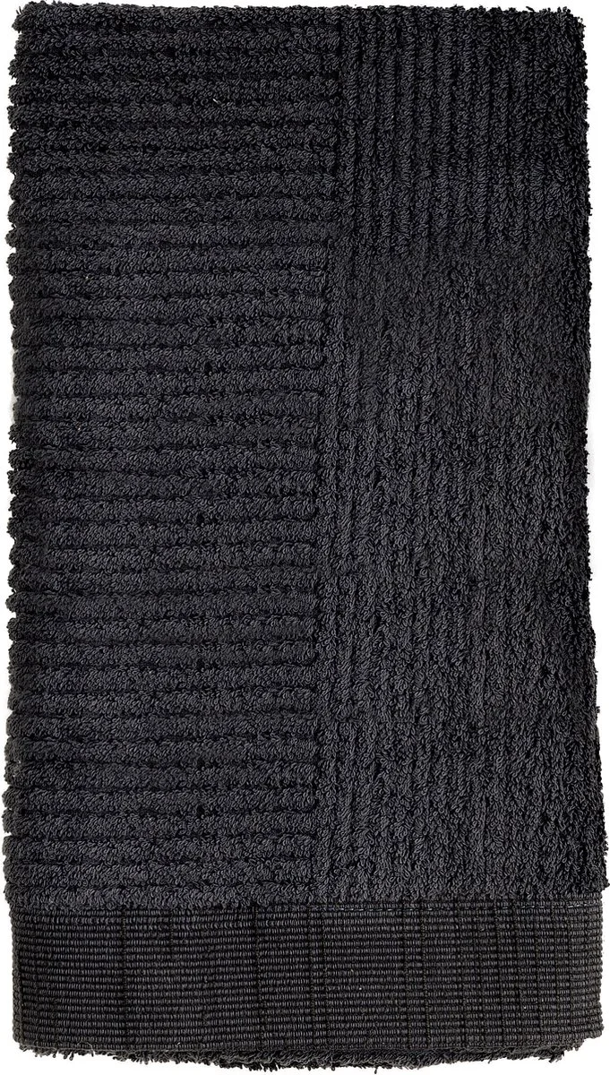 Classic Handdoeken - 50 x 100 - Hotelkwaliteit - Hoge Absorptie - 100% katoen - 600 g/m2 - Zwart de Zone Denmark en Black – photo du produit