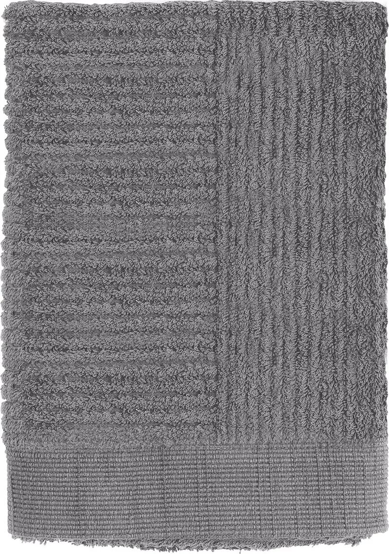 Classic Handdoeken - 50 x 70 - Hotelkwaliteit - Hoge Absorptie - 100% katoen - 600 g/m2 - Grijs de Zone Denmark en Grey – photo du produit