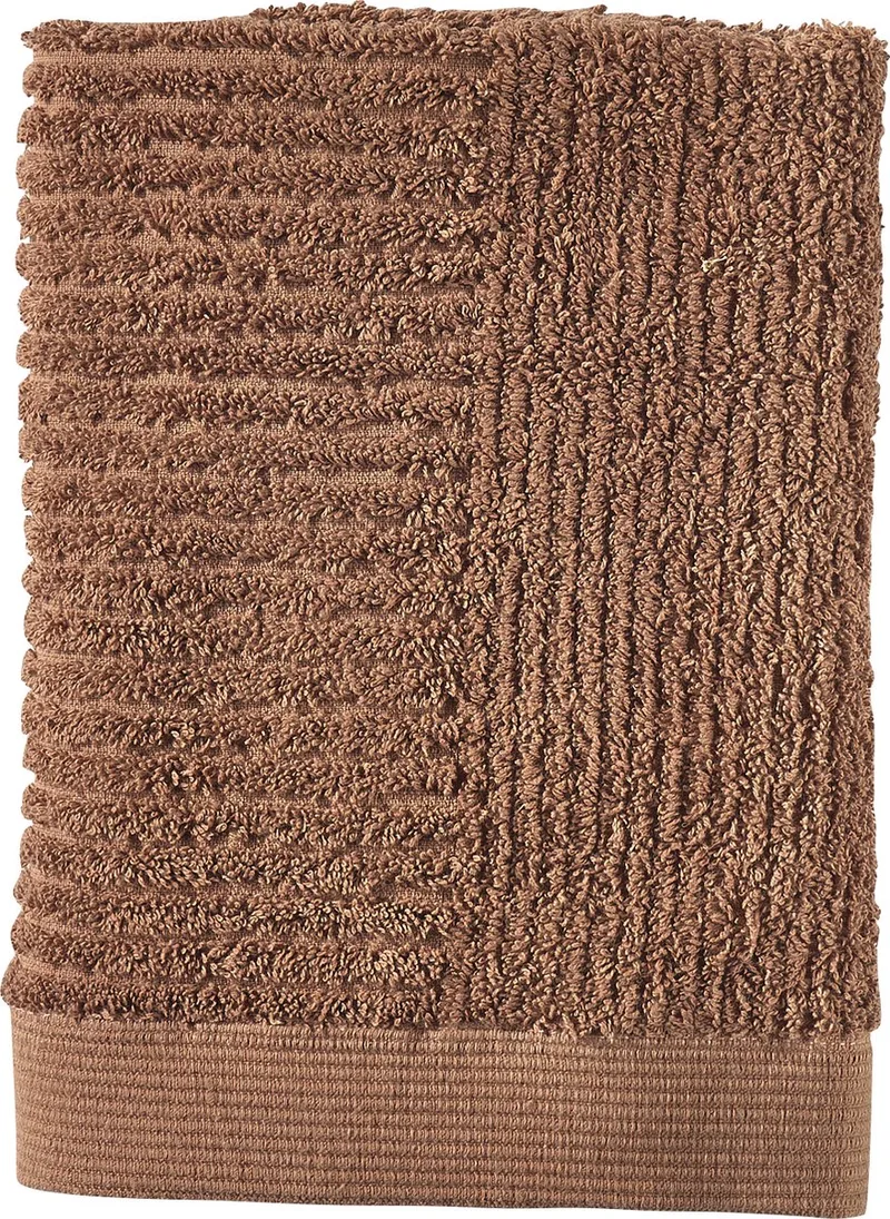Classic Handdoeken - 50 x 70 - Hotelkwaliteit - Hoge Absorptie - 100% katoen - 600 g/m2 by Zone Denmark in Terracotta – product photo