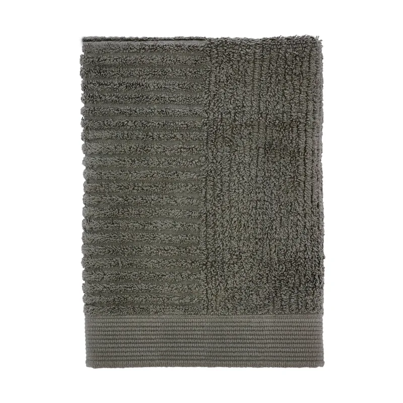 Classic Handtuch 50 x 70cm Olive green von Zone Denmark – Produktfoto