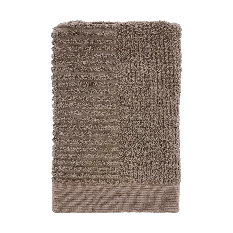 Classic Handtuch 50 x 70cm Taupe von Zone Denmark – Produktfoto