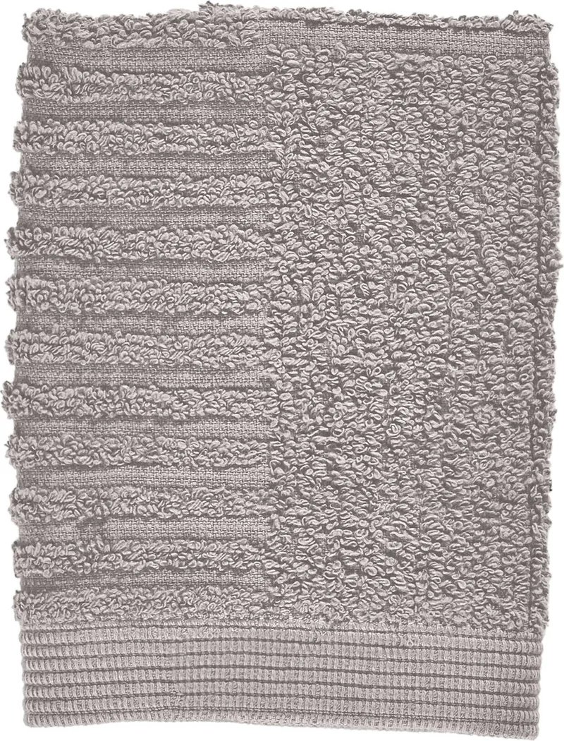 Classic Washandjes - 30 x 30 - Gezichtsdoekjes Hotelkwaliteit - Hoge Absorptie - 100% katoen - 600 g/m2 - (grijs) van Zone Denmark in Gull Grey – productfoto
