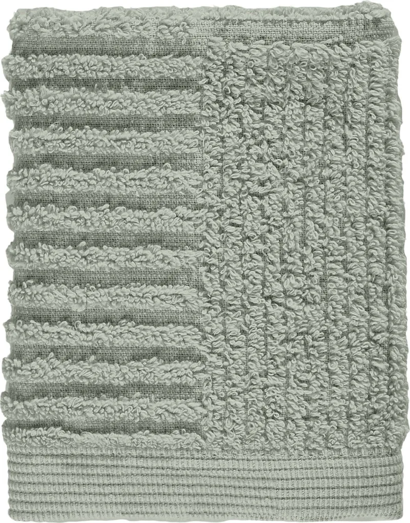Classic Washandjes - 30 x 30 - Gezichtsdoekjes Hotelkwaliteit - Hoge Absorptie - 100% katoen - 600 g/m2 - (groen) van Zone Denmark in Matcha Green – productfoto