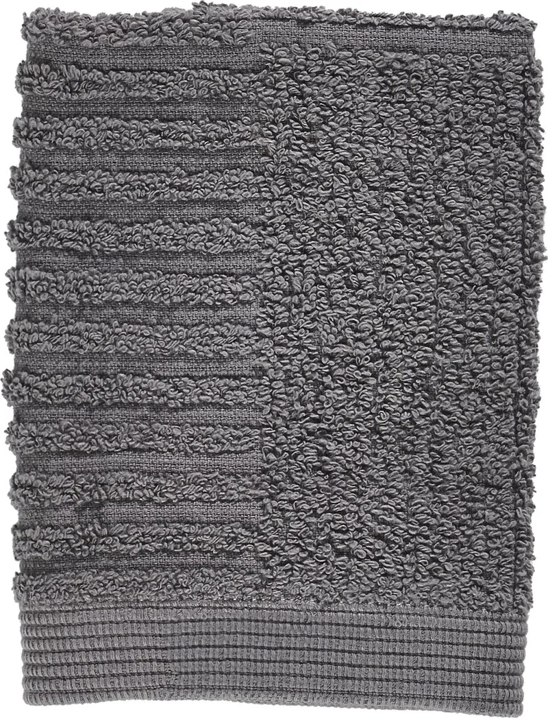Classic Washandjes - 30 x 30 - Gezichtsdoekjes Hotelkwaliteit - Hoge Absorptie - 100% katoen - 600 g/m2 - Grijs by Zone Denmark in Grey – product photo