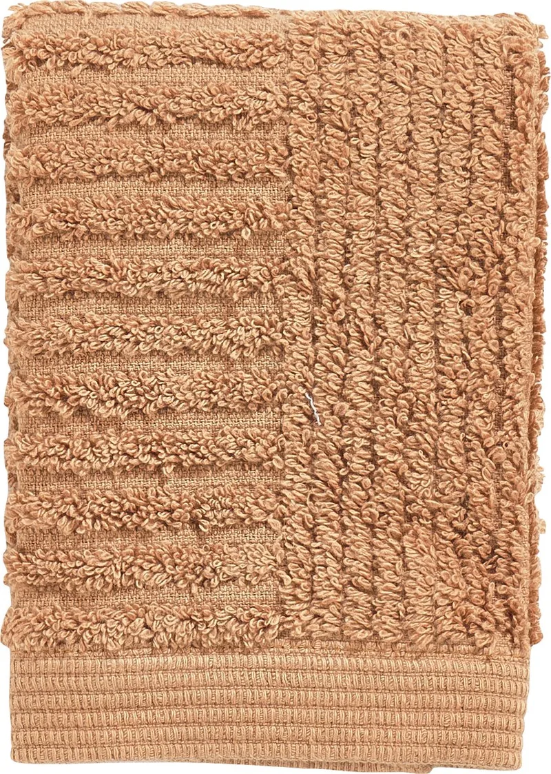 Classic Washandjes - 30 x 30 - Gezichtsdoekjes Hotelkwaliteit - Hoge Absorptie - 100% katoen - 600 g/m2 van Zone Denmark in Mandarine – productfoto