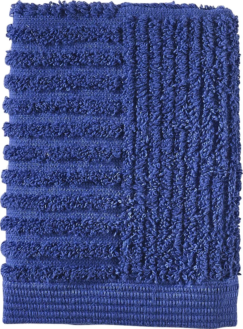 Classic Washandjes - 30 x 30 - Gezichtsdoekjes Hotelkwaliteit - Hoge Absorptie - 100% katoen - 600 g/m2 - (blauw) by Zone Denmark in Indigo Blue – product photo